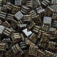 Γυάλινες ψηφίδες 10mm – γήινο καφέ - mosaicshop