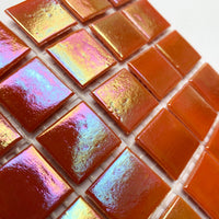 Ιριδίζουσες γυάλινες ψηφίδες 20mm – αχάτης - mosaicshop