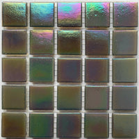 Ιριδίζουσες γυάλινες ψηφίδες 20mm – Mistkristal - mosaicshop