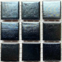 Ιριδίζουσες γυάλινες ψηφίδες 20mm – μαύρο - mosaicshop
