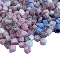 Γυάλινες ψηφίδες – Millefiori – μείγμα μοβ - mosaicshop
