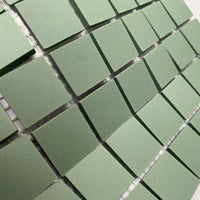 Winckelmans Vert Pale – ματ ψηφίδες 20x20 mm σε πλέγμα