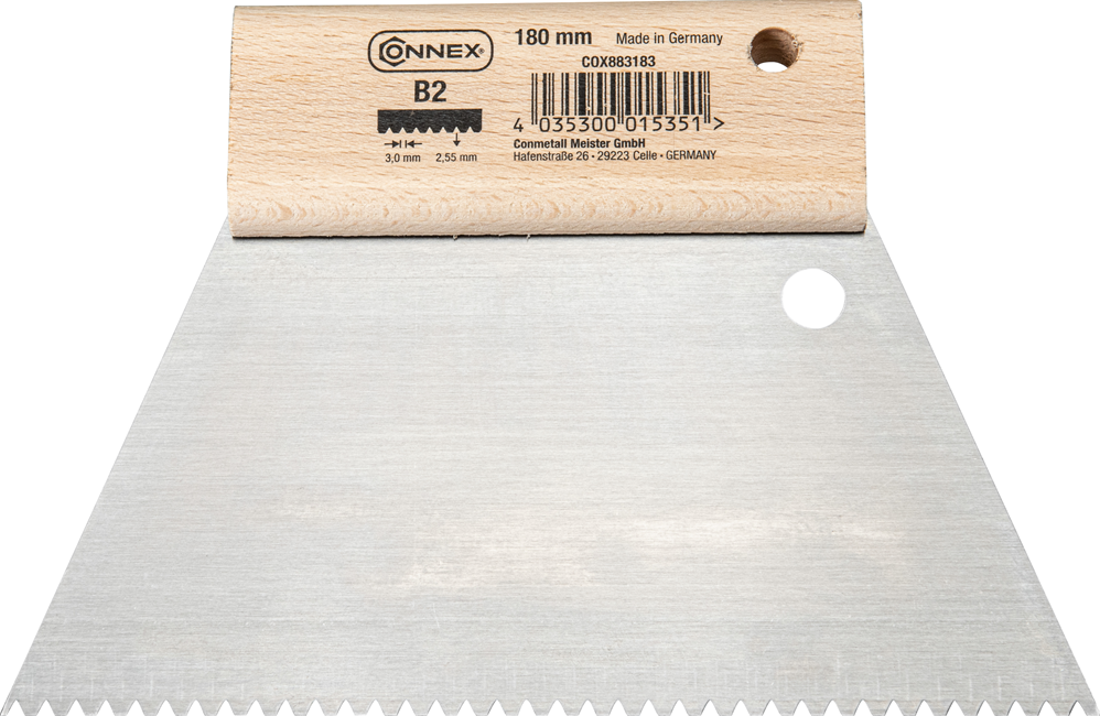 Οδοντωτή σπάτουλα Connex 180 mm – B2