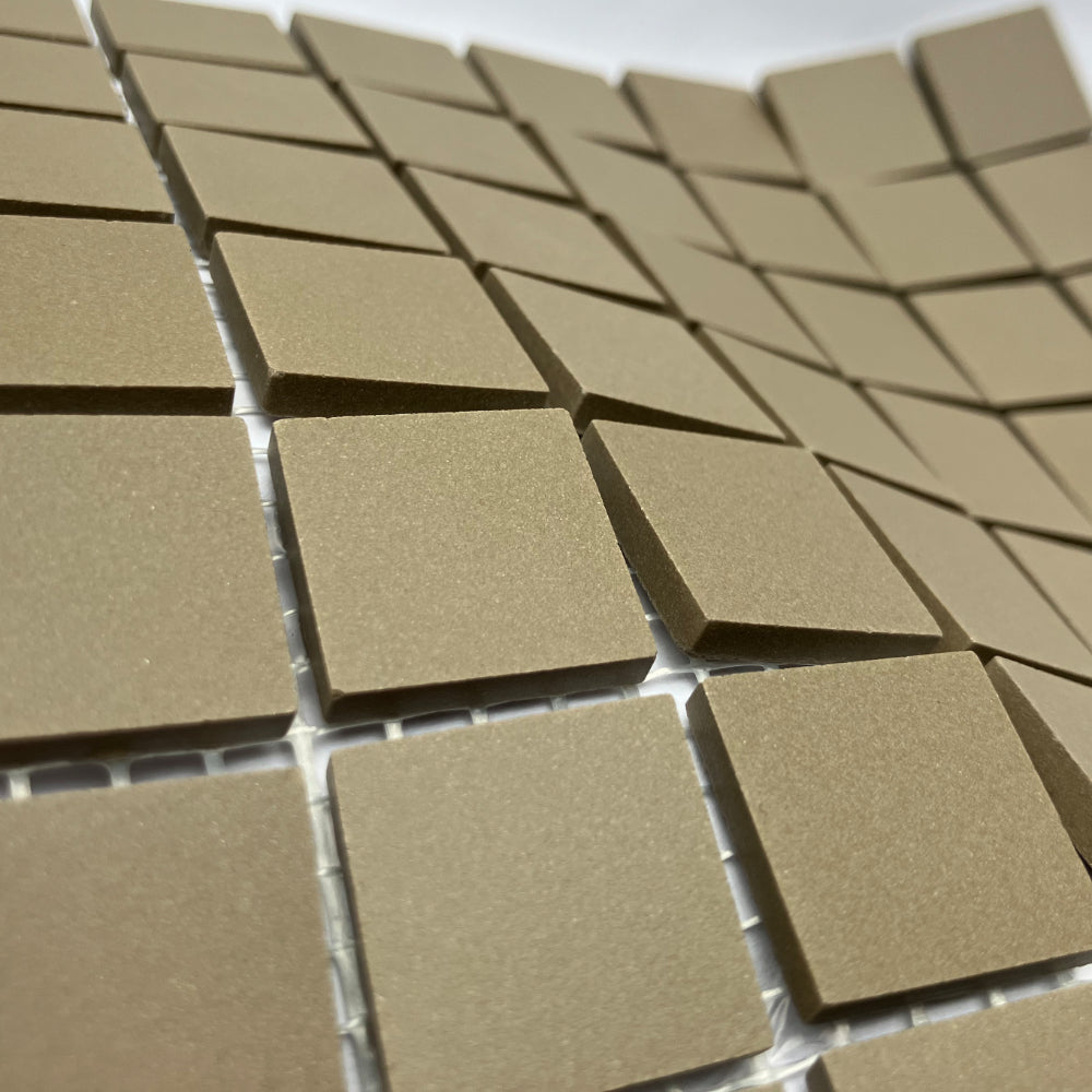 Winckelmans Taupe – ματ ψηφίδες 20x20 mm σε πλέγμα