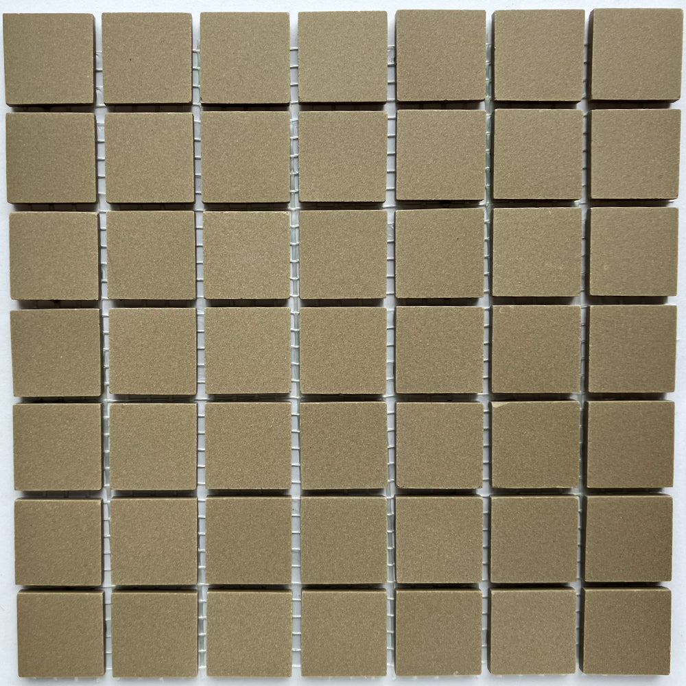 Winckelmans Taupe – ματ ψηφίδες 20x20 mm σε πλέγμα