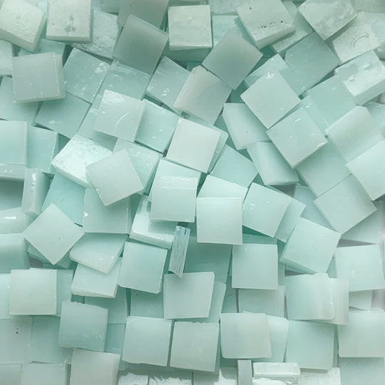 Γυάλινες ψηφίδες Tiffany Glacier 10mm – μπλε του πάγου