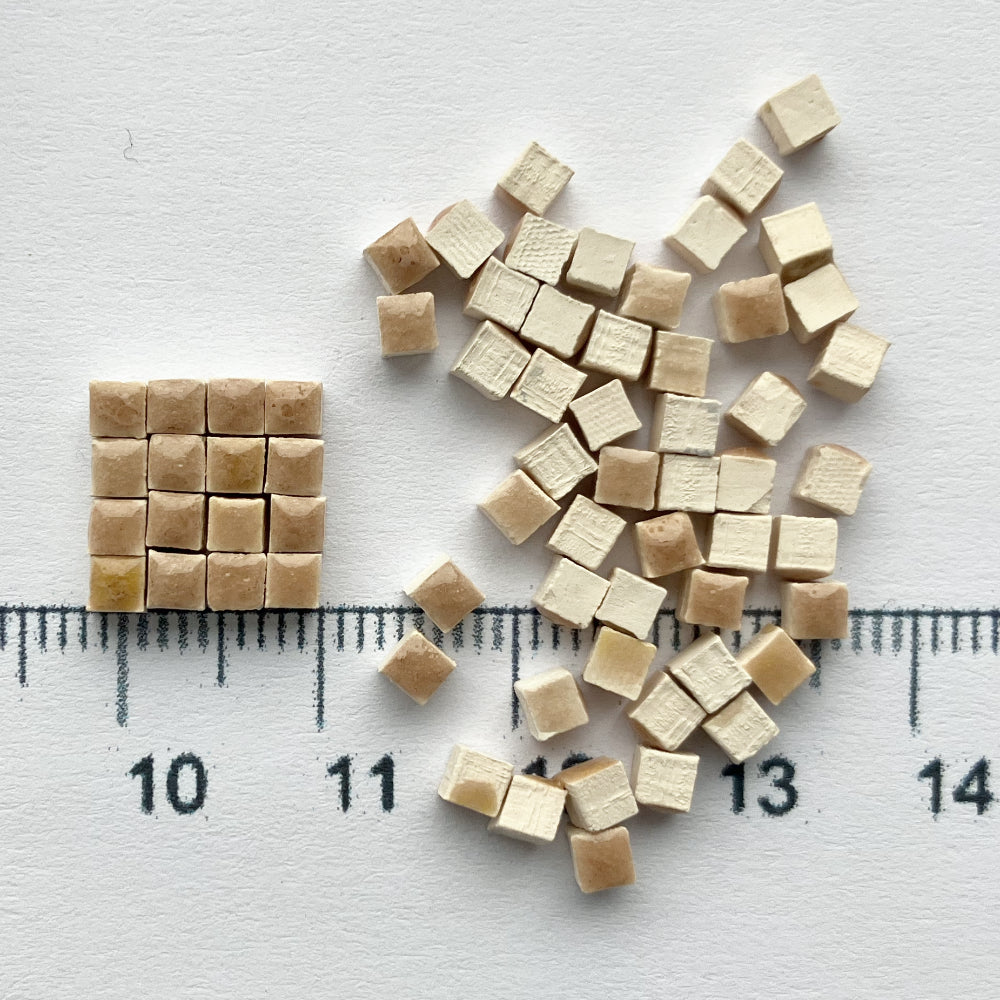 Κεραμικές ψηφίδες Nano 3mm – θερμό μπεζ