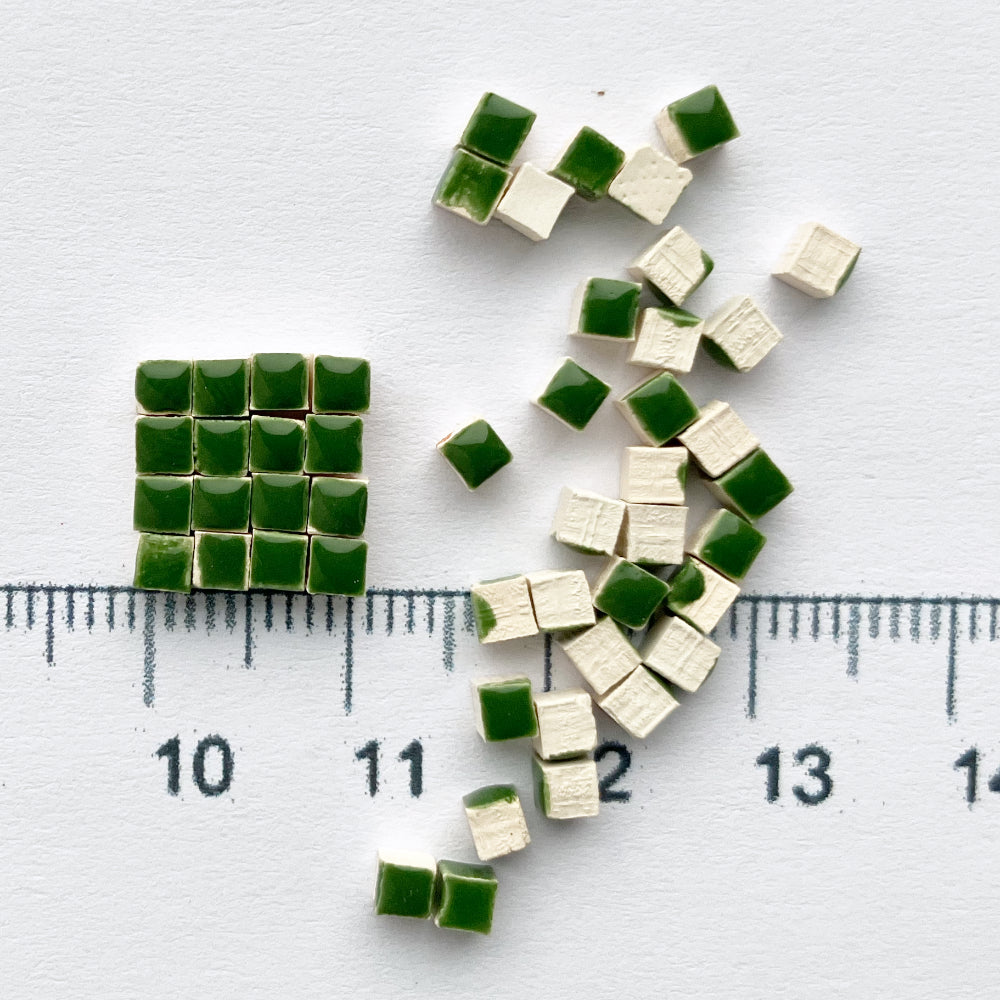 Κεραμικές ψηφίδες Nano 3mm – σμαραγδί