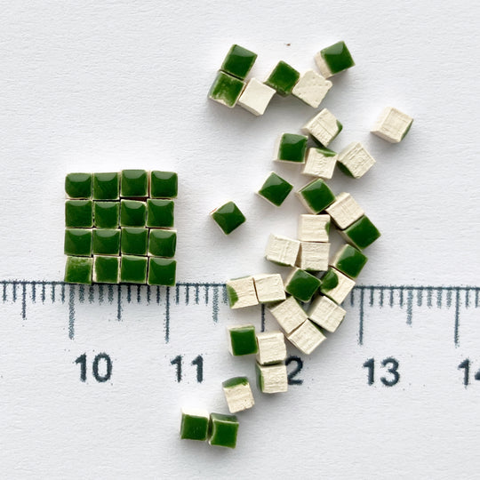 Κεραμικές ψηφίδες Nano 3mm – σμαραγδί