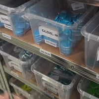 Γυάλινες σταγόνες XL 30-36mm – οπαλίνα τυρκουάζ