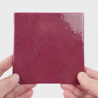 Video showing Morasutti Smalti mosaic tile – purple – 11.5 x 11.5 cm, rotated to show full tile