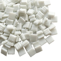 Γυάλινες ψηφίδες 10mm – ματ λευκό - mosaicshop