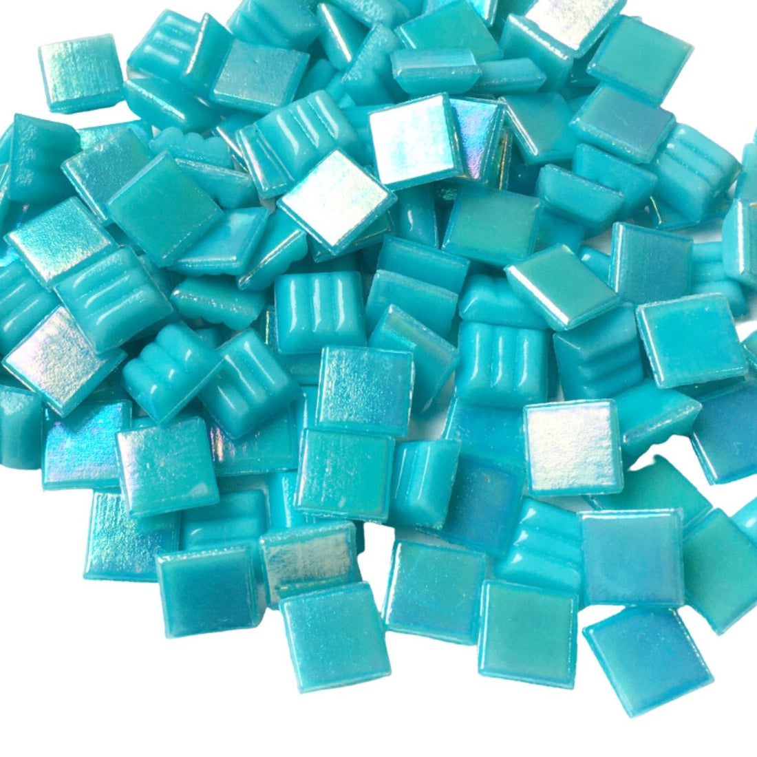 Ιριδίζουσες γυάλινες ψηφίδες 10mm – Θάλασσα - mosaicshop