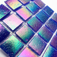Ιριδίζουσες γυάλινες ψηφίδες 20mm – Paua - mosaicshop
