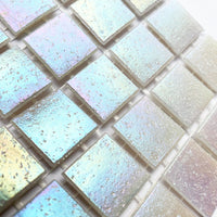 Ιριδίζουσες γυάλινες ψηφίδες 20mm – Κοχύλι - mosaicshop