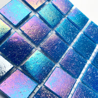 Ιριδίζουσες γυάλινες ψηφίδες 20mm – υδαρές - mosaicshop