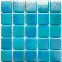 Ιριδίζουσες γυάλινες ψηφίδες 20mm – Θάλασσα - mosaicshop