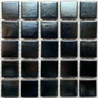 Ιριδίζουσες γυάλινες ψηφίδες 20mm – μαύρο - mosaicshop