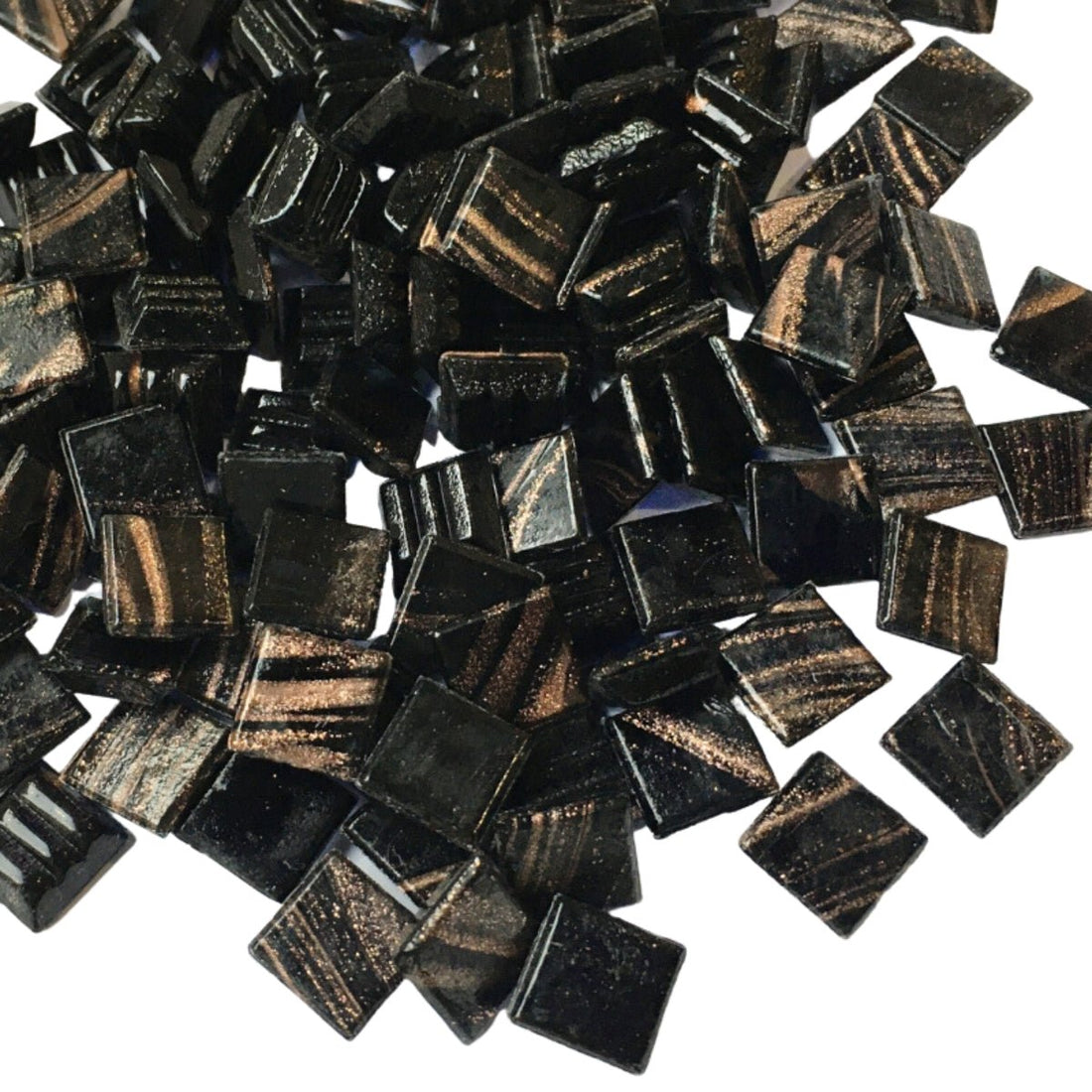 Γυάλινες ψηφίδες με χρυσές φλέβες 10mm – Hermatiet - mosaicshop