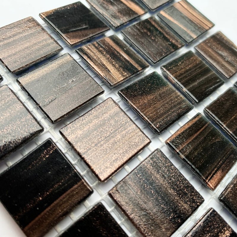 Γυάλινες ψηφίδες με χρυσές φλέβες 20mm – Hermatiet - mosaicshop