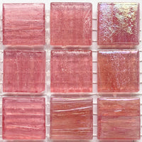 Γυάλινες ψηφίδες με χρυσές φλέβες 20mm – ροζ - mosaicshop