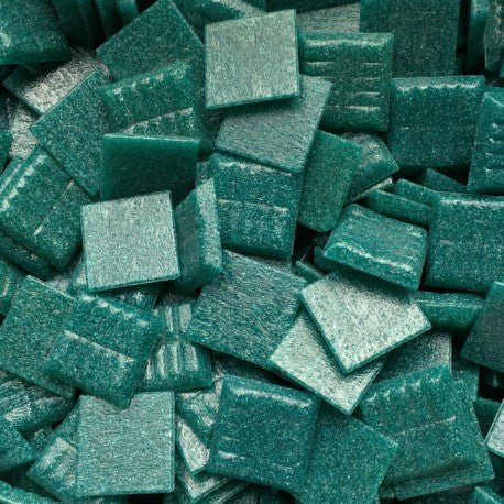 Γυάλινες ψηφίδες Murano 20mm – πετρόλ - mosaicshop