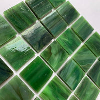 Γυάλινες ψηφίδες Tiffany Glacier 20mm – λαδί - mosaicshop