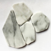 Πολυγωνικές μαρμάρινες ψηφίδες – Bianco Carrara — Mosaicshop