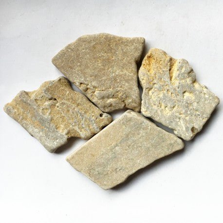 Πολυγωνικές μαρμάρινες ψηφίδες – Travertin Giallo — Mosaicshop
