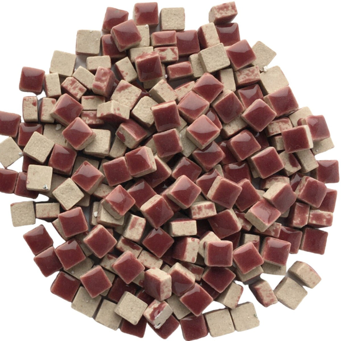 Μικροσκοπικές κεραμικές ψηφίδες 5mm – Merlot — Mosaicshop