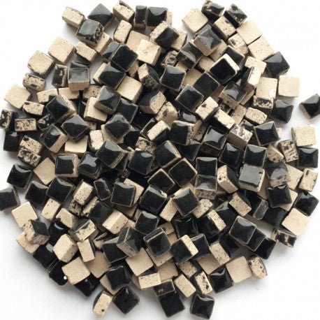 Μικροσκοπικές κεραμικές ψηφίδες 5mm – μαύρο — Mosaicshop