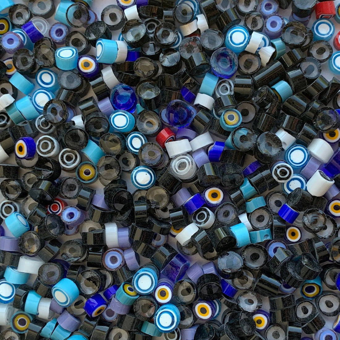 Γυάλινες ψηφίδες – Millefiori – μείγμα ματιών ζώων - mosaicshop
