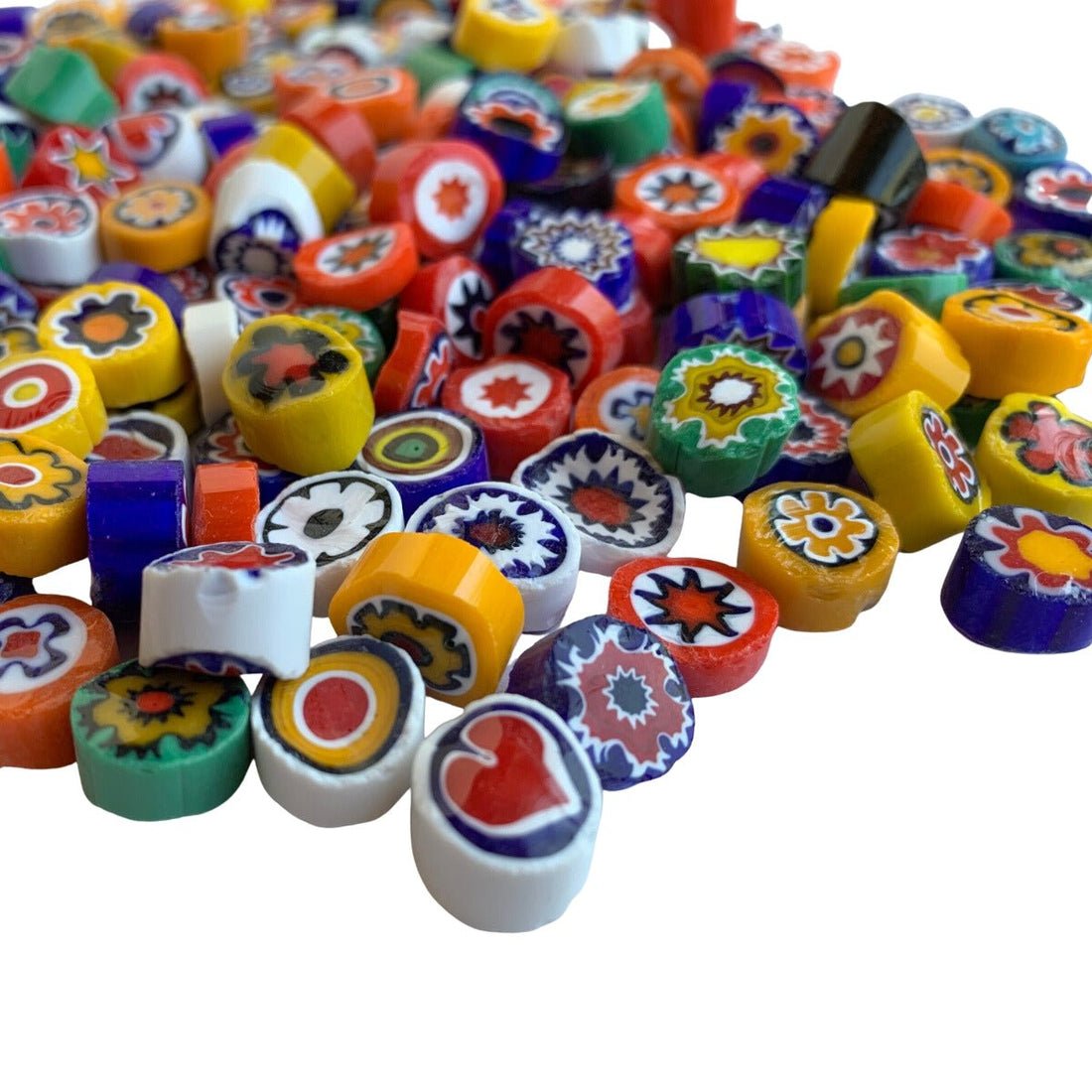 Γυάλινες ψηφίδες – Millefiori – μείγμα χρωμάτων 11/12 αδιαφανές - mosaicshop