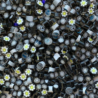 Γυάλινες ψηφίδες – Millefiori – μείγμα μαύρο - mosaicshop