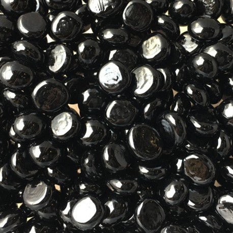 Μίνι γυάλινες σταγόνες 9-13mm – μαύρο