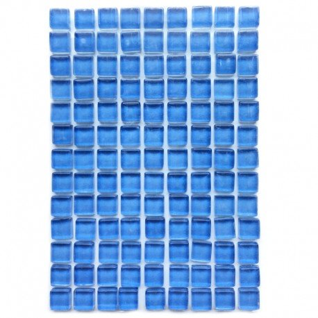 Γυάλινες ψηφίδες – Murrini 10mm – μπλε πούδρας - mosaicshop