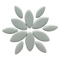 Γυάλινες ψηφίδες – Πέταλα Ottoman – ανοιχτό γκρι - mosaicshop