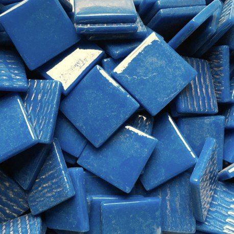 Γυάλινες ψηφίδες – Pâte de Verre 25mm – σκούρο τυρκουάζ - mosaicshop