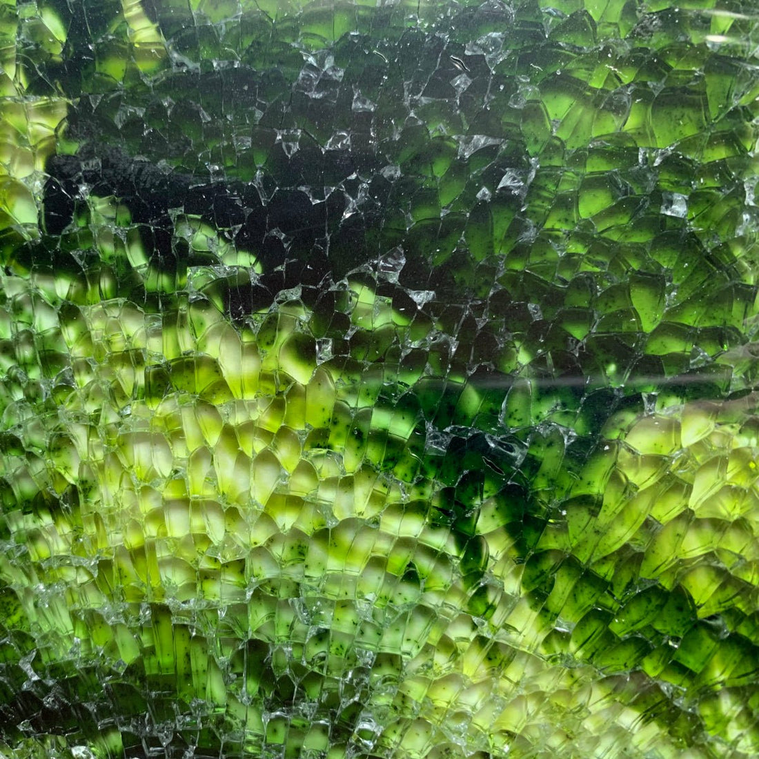 Γυάλινες ψηφίδες – Safety Glass – μαρμαροειδές πράσινο - mosaicshop