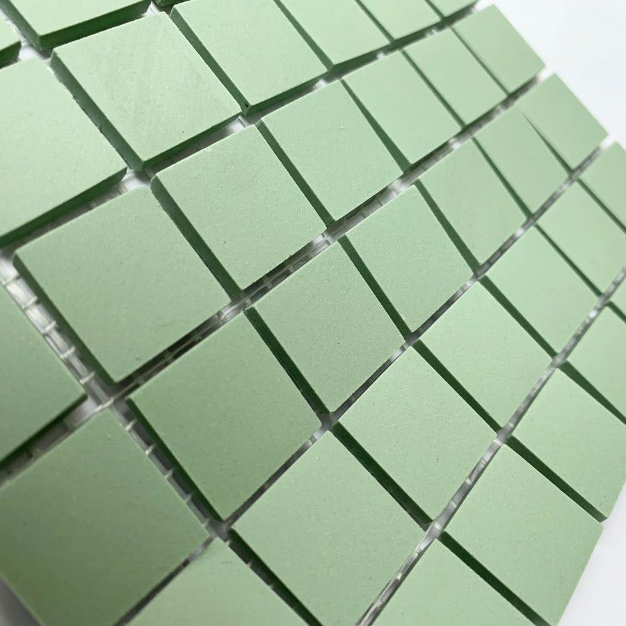 Winckelmans Pistache – ματ ψηφίδες 20x20 mm σε πλέγμα
