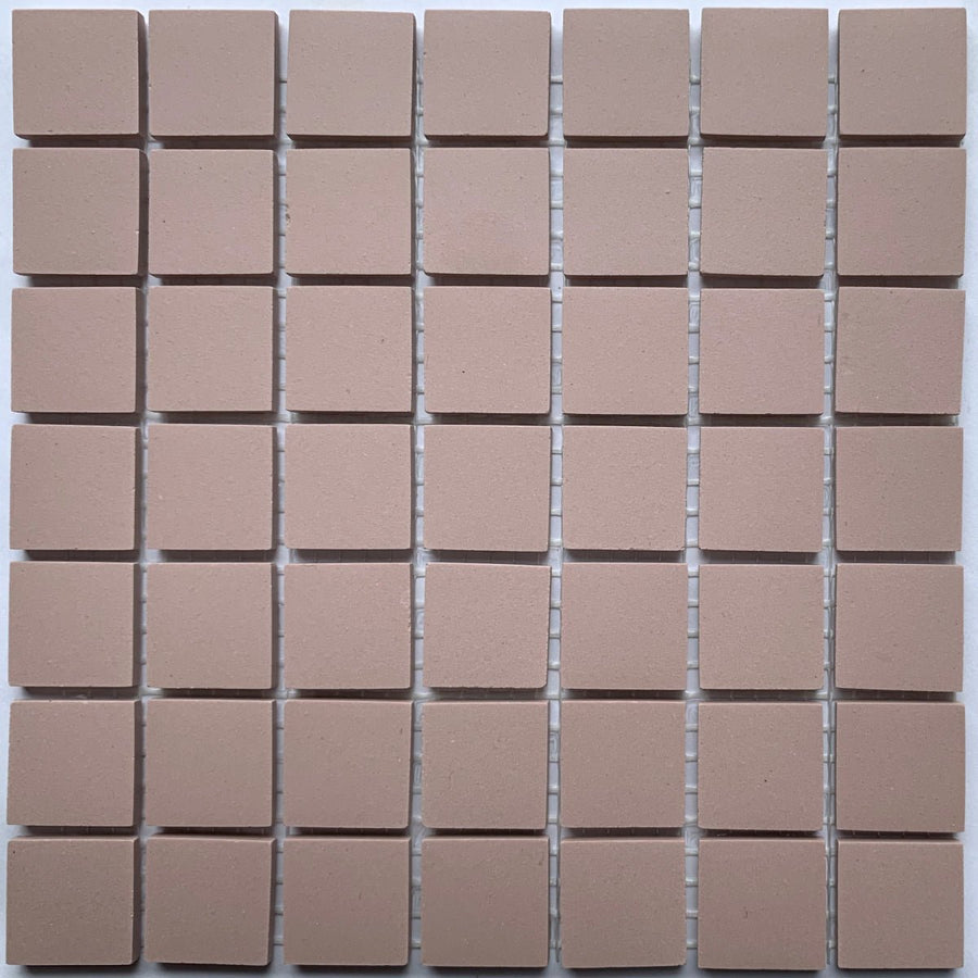 Winckelmans Rose – ματ ψηφίδες 20x20 mm σε πλέγμα