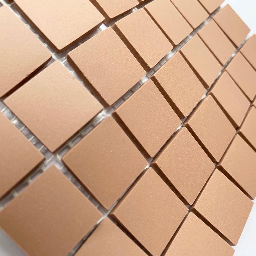 Winckelmans Vieux Rose – ματ ψηφίδες 20x20 mm σε πλέγμα