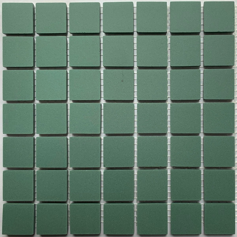 Winckelmans Vert Foncé – ματ ψηφίδες 20x20 mm σε πλέγμα