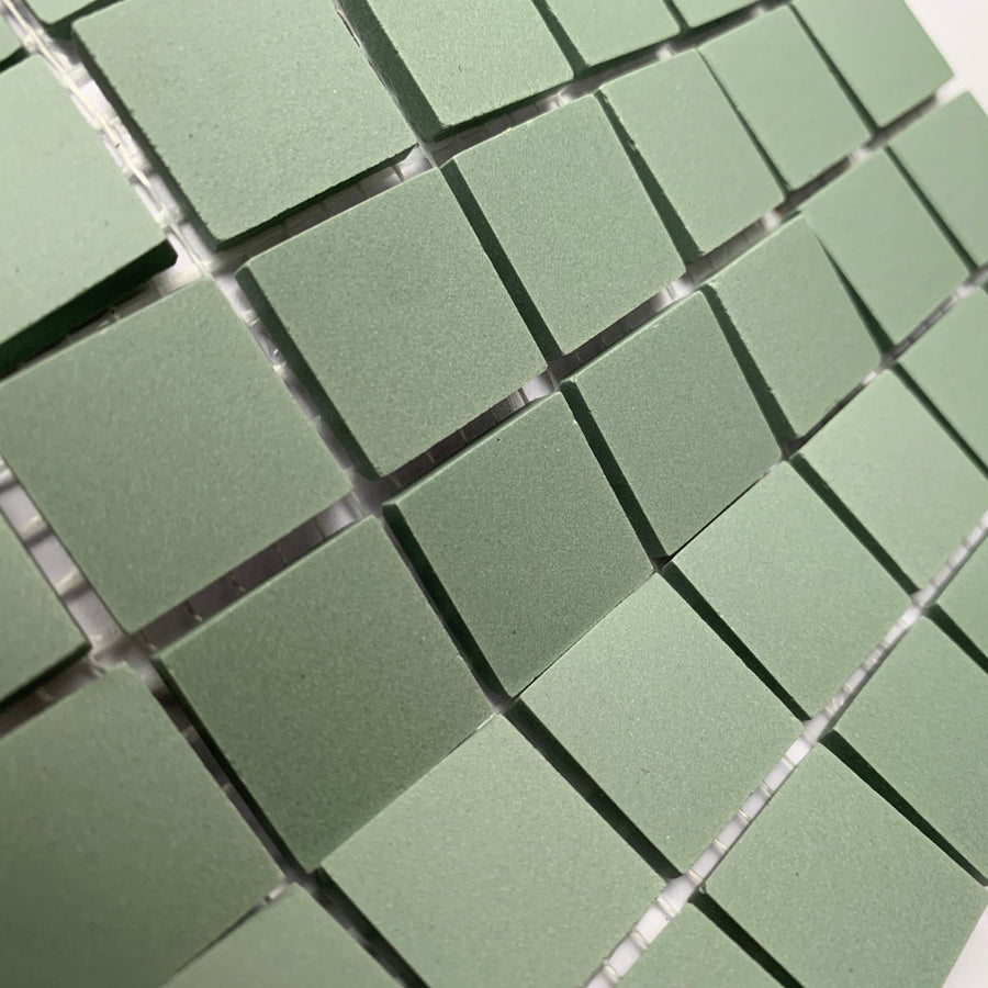 Winckelmans Vert Pale – ματ ψηφίδες 20x20 mm σε πλέγμα